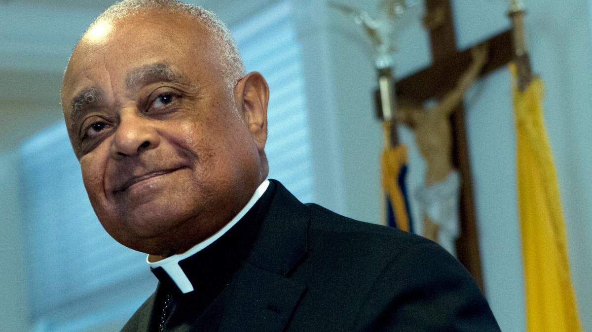 The Most Rev. Wilton D. Gregory appears at a news conference at Washington Archdiocesan Pastoral Center in Hyattsville, Md., on April 4, 2019, after being appointed as archbishop of Washington.