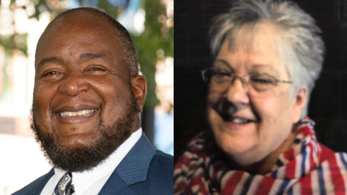 Candidates for St. Clair County Circuit Clerk, from left, Kinnis Williams Sr., a Democrat, and Cindi McDonald, a Republican, are still waiting for a final vote count.