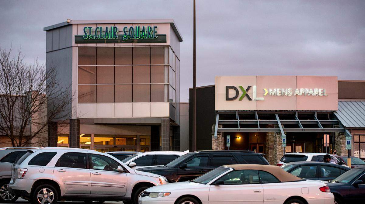 St. Clair Square in Fairview Heights is shown in December 2020. The mall is now operating from 10 a.m. to 8 p.m. most days, inching closer to its regular hours.