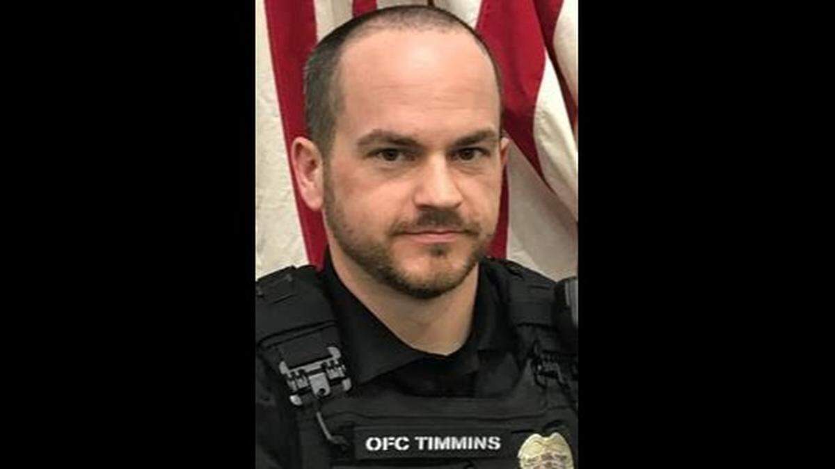 Tyler Timmins joined the Pontoon Beach Police Department in April of 2020. He was shot and killed Tuesday investigating a suspected stolen truck.