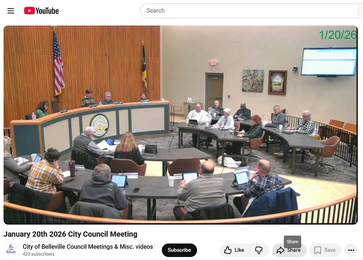 Belleville City Council voted Monday night on four action items related to a roundabout that will be built at the intersection of South Belt East and Freeburg Avenue. They passed by votes of 10-4.