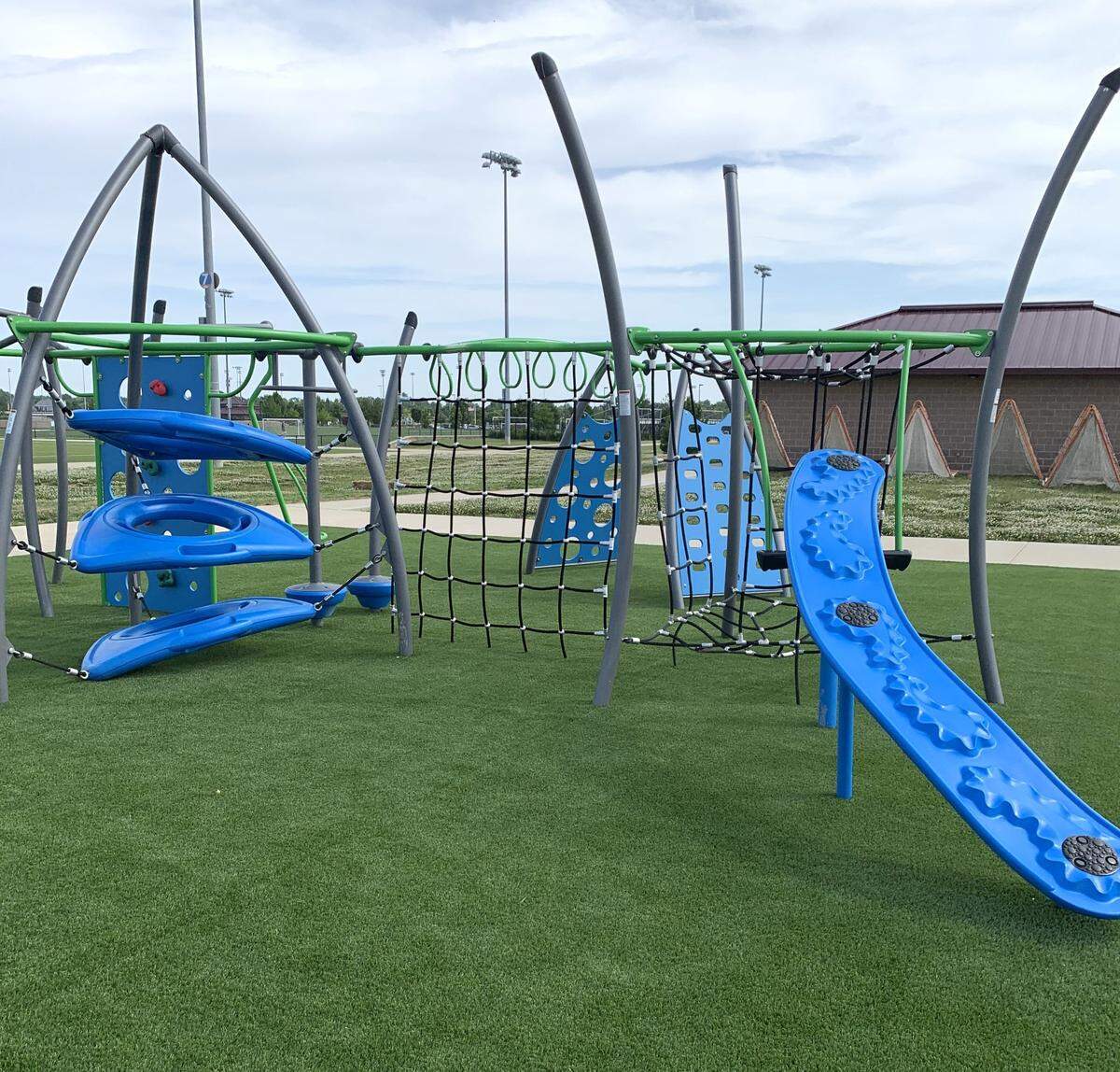 The O’Fallon Parks and Recreation Department has added a new playground near the soccer fields at the Family Sports Park. This is just one of several projects the department has been working on this summer.