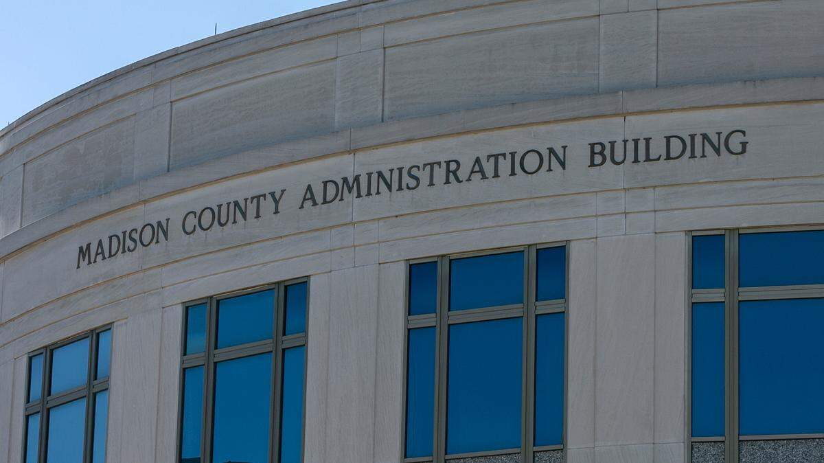 Madison County Administration Building located in downtown Edwardsville.