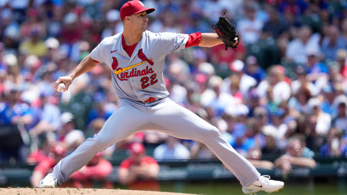 St. Louis Cardinals starting pitcher Jack Flaherty delivers during the first inning of a game against the Chicago Cubs on Friday, July 21, in Chicago. On Tuesday, the Cardinals traded Flaherty to the Baltimore Orioles.
