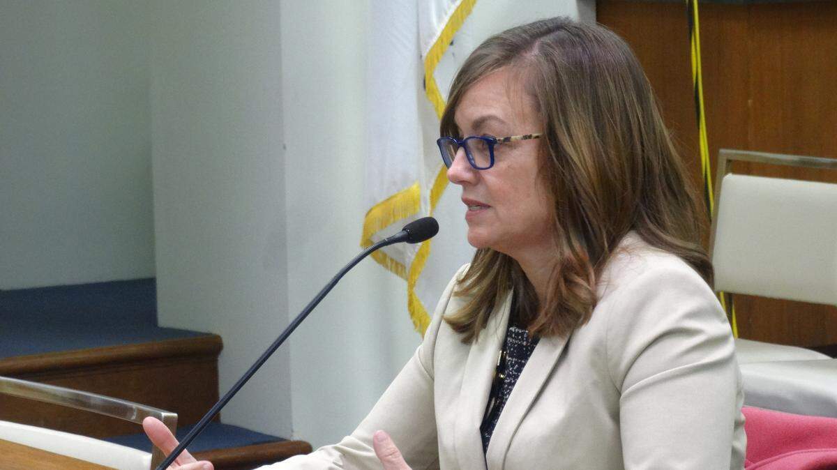 Rep. Katie Stuart is pictured in this Feb. 6, 2019 file photo.