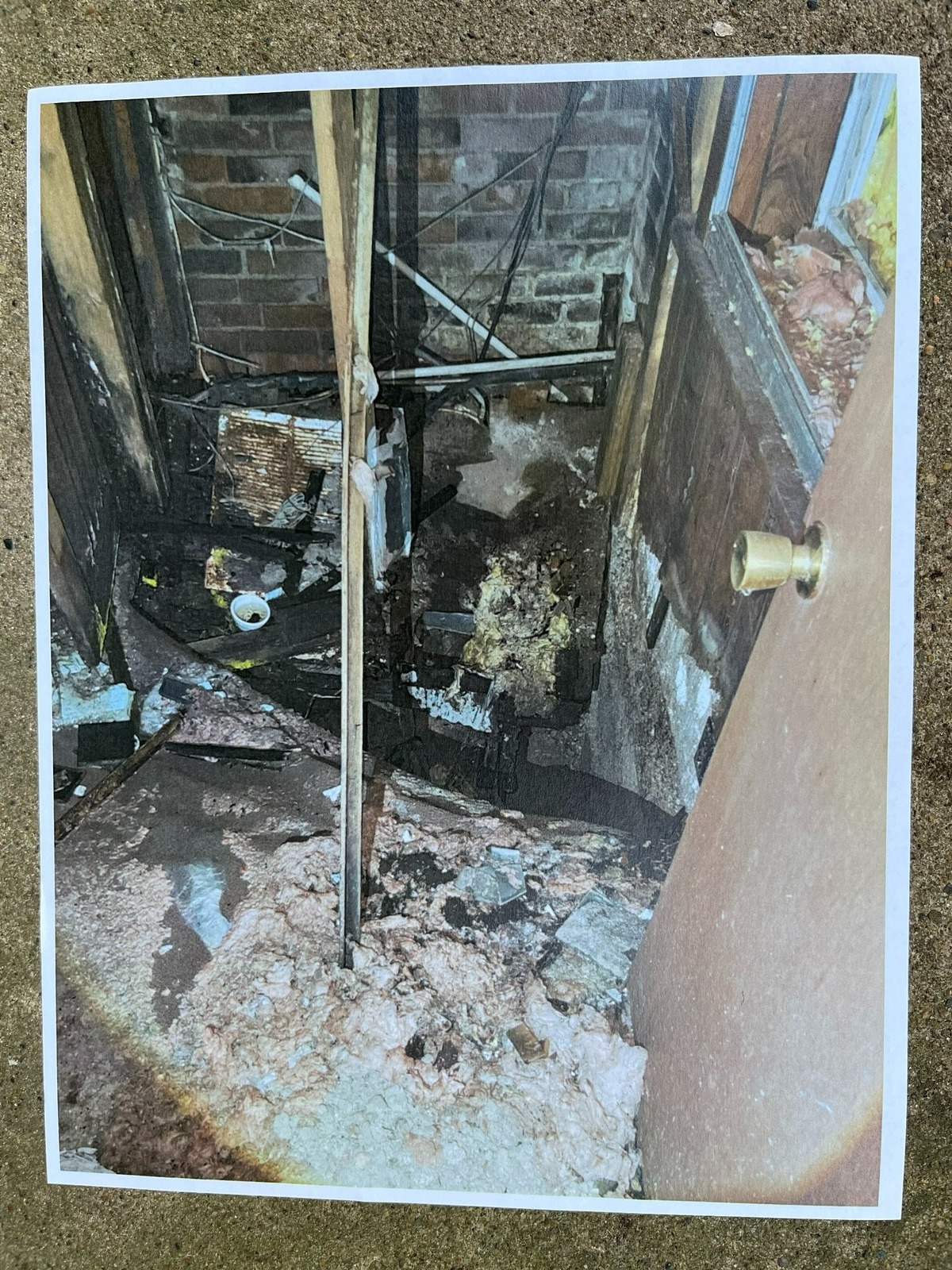 One of about 80 photos taken by Scott Tyler, the city of Belleville’s director of health, housing and building, inside a derelict building at 1013 W. Main St. that is slated for demolition.