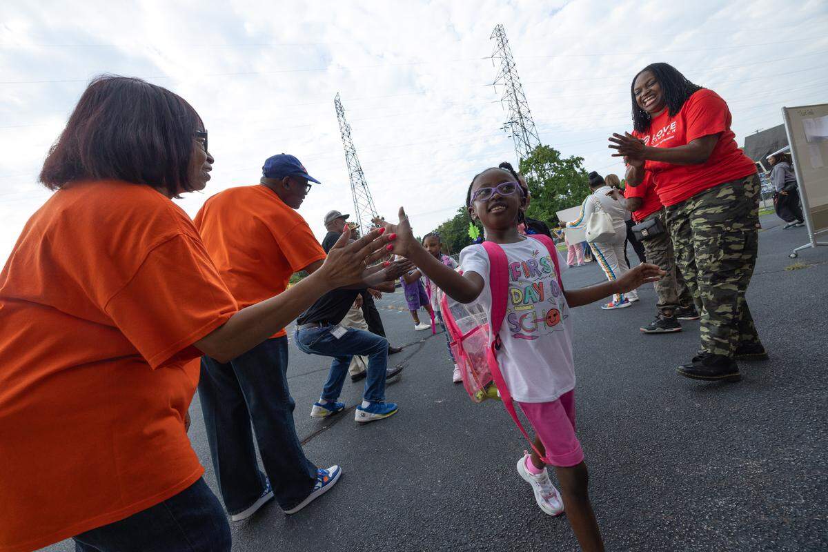 The first day of the 2025 school year at Dunbar Elementary, where teachers and community leaders met to welcome students.