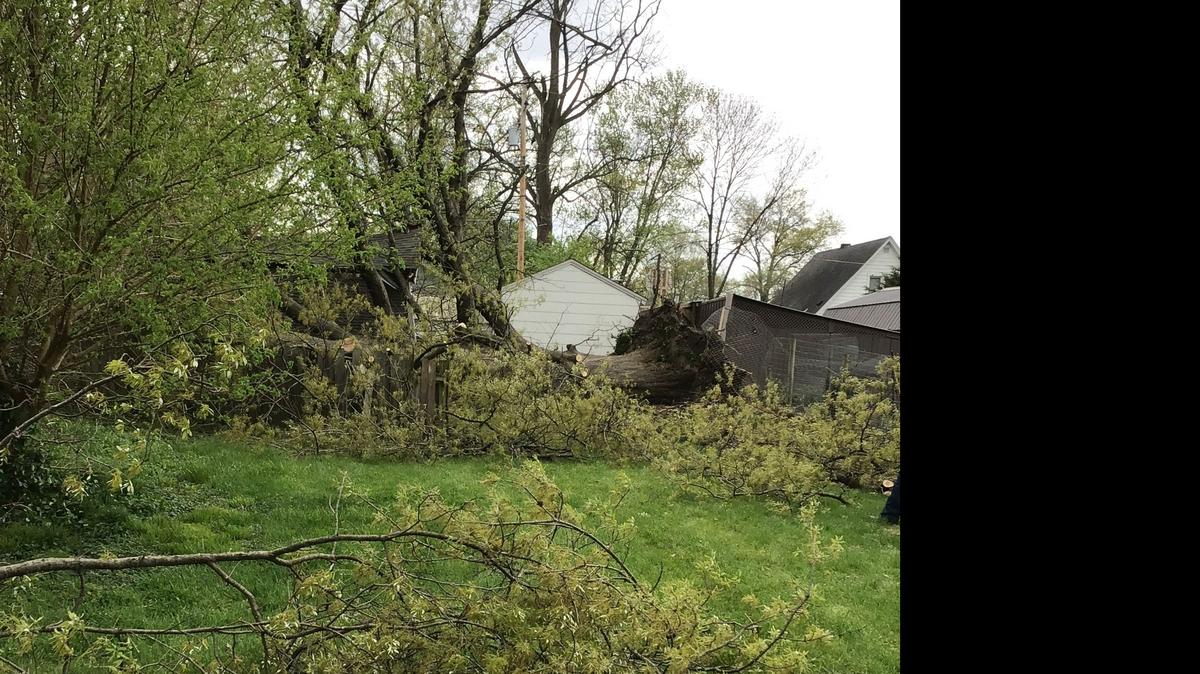 A tornado moved through Belleville during severe thunderstorms on Saturday, April 15, 2023, according to a preliminary survey by the National Weather Service.