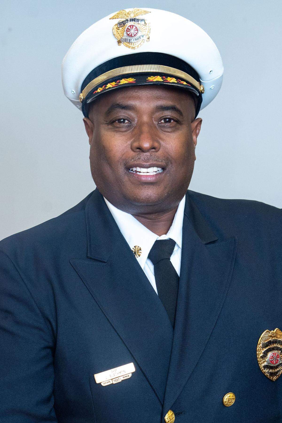 Former Chief Jason Blackmon, East St. Louis Fire Department. He is now director of the city’s Emergency Disaster Service Agency.
