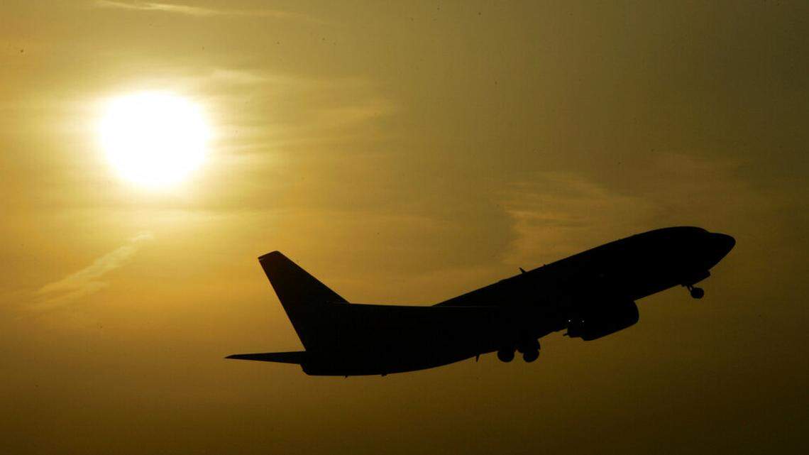 A man climbed onto a jet — not the one pictured — on Tuesday, March 29, at Midway Airport in Chicago.