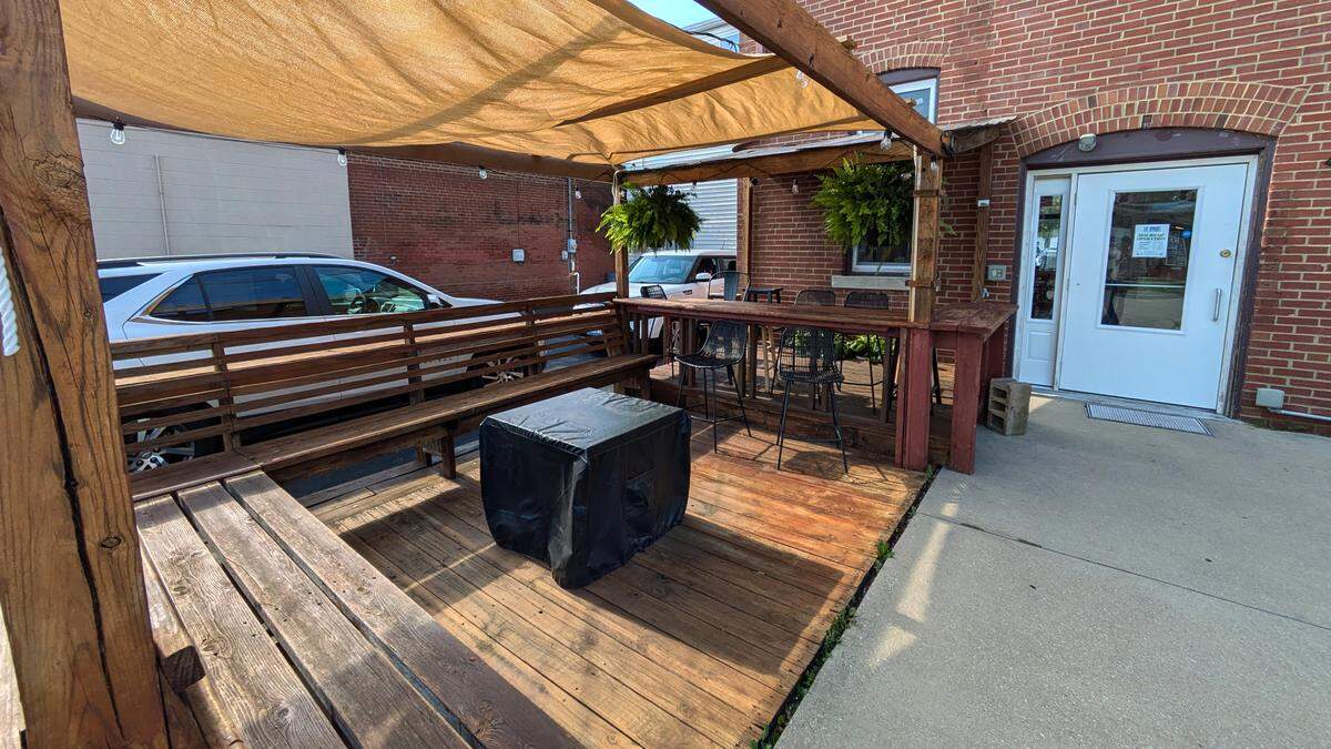 Another view of the patio at The Upright