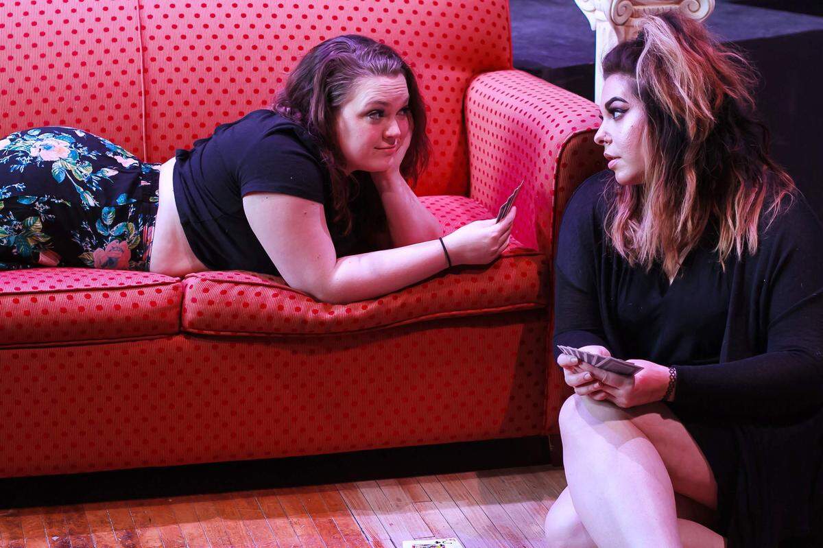 Halley Robertson and Jenevieve Lafferty star in the Rogue Theatre Co.'s production of "Stop Kiss."