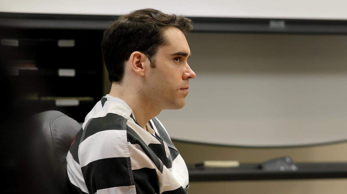 Timothy Banowetz listens during his sentencing hearing on Dec. 10, 2021, at the Madison County Criminal Justice Center in Edwardsville. He had pleaded guilty to murdering attorney Randy Gori and was representing himself after dismissing his court-appointed attorney.