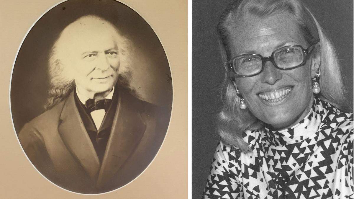 Public education advocate George Bunsen, left, and businesswoman Audrey Marsh King are being inducted into the Belleville Walk of Fame, as recommended by Belleville Historical Society.