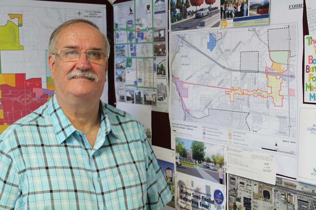 Fairview Heights Economic Development Director Paul Ellis, shown in 2018, is relieved that most businesses in the city survived COVID-19.