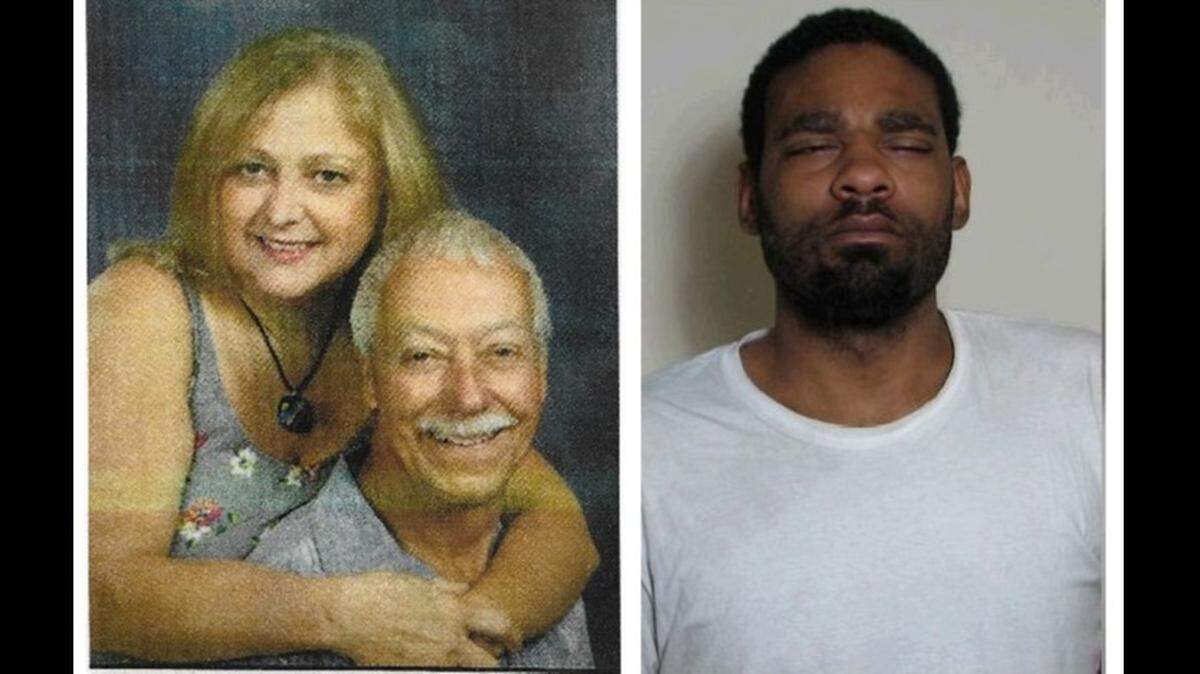 Zachary Capers, right, is charged with first-degree murder in the 2019 stabbing deaths of Edwardsville residents Lois and Michael Ladd. A judge found him unfit to stand trial and remanded him to the Illinois Department of Human Services for treatment in June.