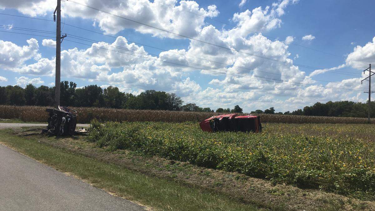 A 69-year-old Trenton man died when the driver of another car failed to yield at an intersection in rural St. Clair County. The driver of the other vehicle was also flown to a nearby hospital.