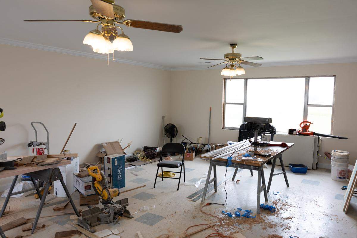 This upstairs room of a former farmhouse will be used for group therapy at the new Belleville location of Karla Smith Behavioral Health, an organization that provides outpatient mental health treatment.