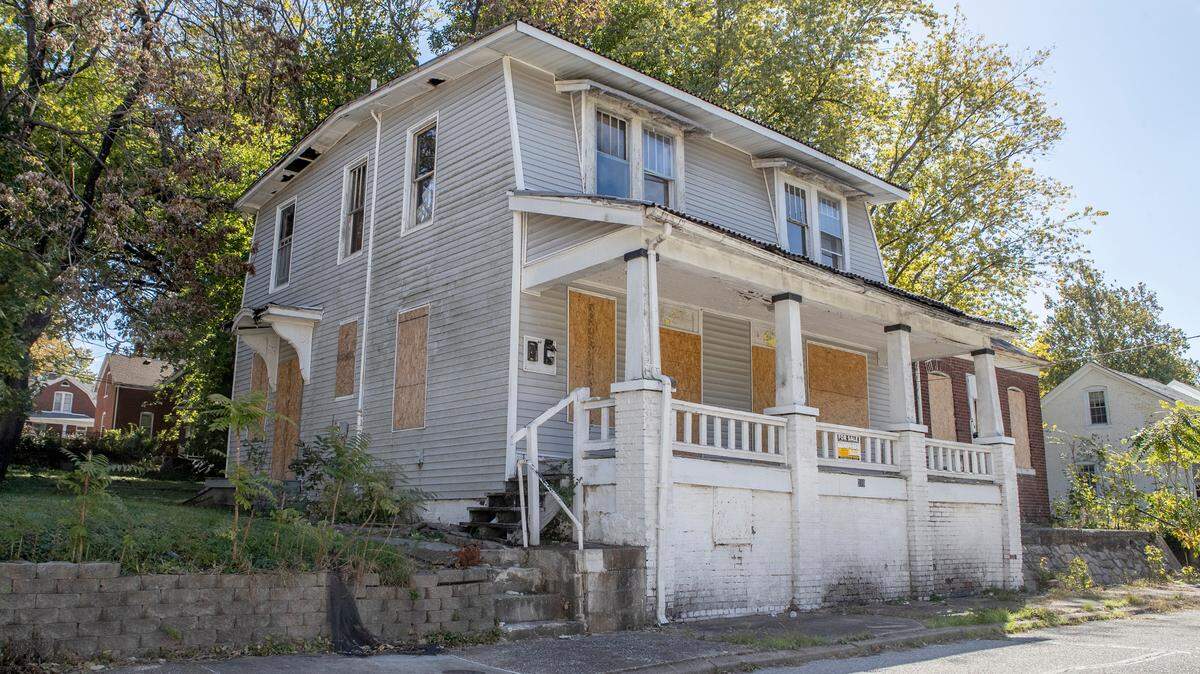 This frame home at 218 N. 11th St. is one of 17 houses the city of Belleville plans to demolish. It served as the residence of Martin Schnipper, St. Clair County sheriff during Prohibition.