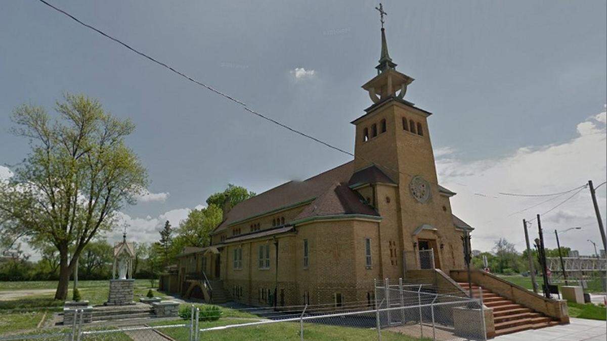 The Church of the Immaculate Conception, visible from Interstate 64 in East St. Louis, is an example of Lithuanian-inspired church architecture.