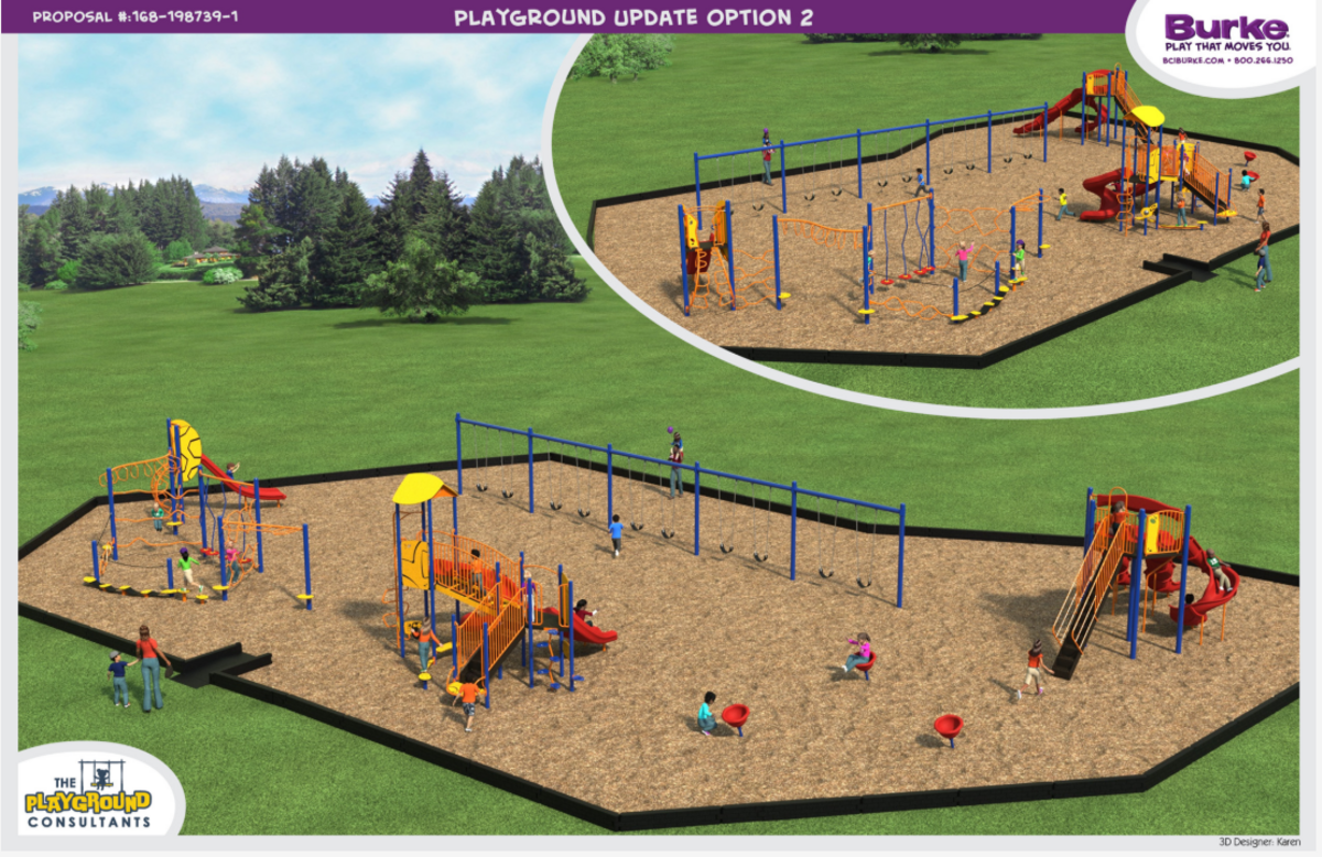 A rendering of the new playground coming to Union Elementary early in the 2025-26 school year.