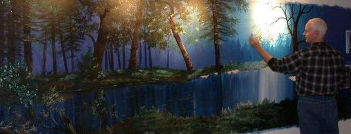 Doug Coggeshall specialized in decorative art, specifically three-dimensional murals, as an artist in Chicago.