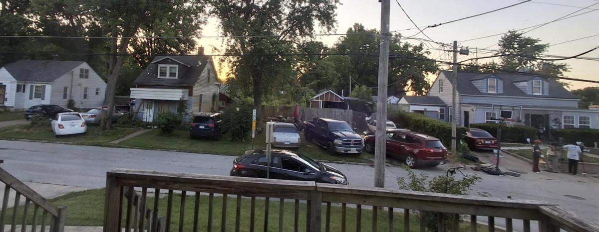 A neighbor took this photo of properties at 411, 503 and 507 S. 19th Street in Belleville that are all owned by the same person to show how vehicles are often crowded in the yards.