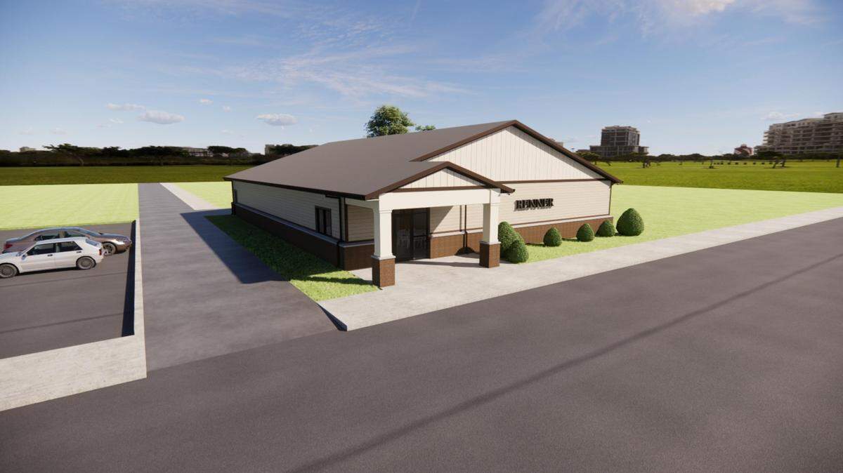 This is an artist’s rendering of a crematory that Renner Funeral Home plans to build in downtown Belleville.