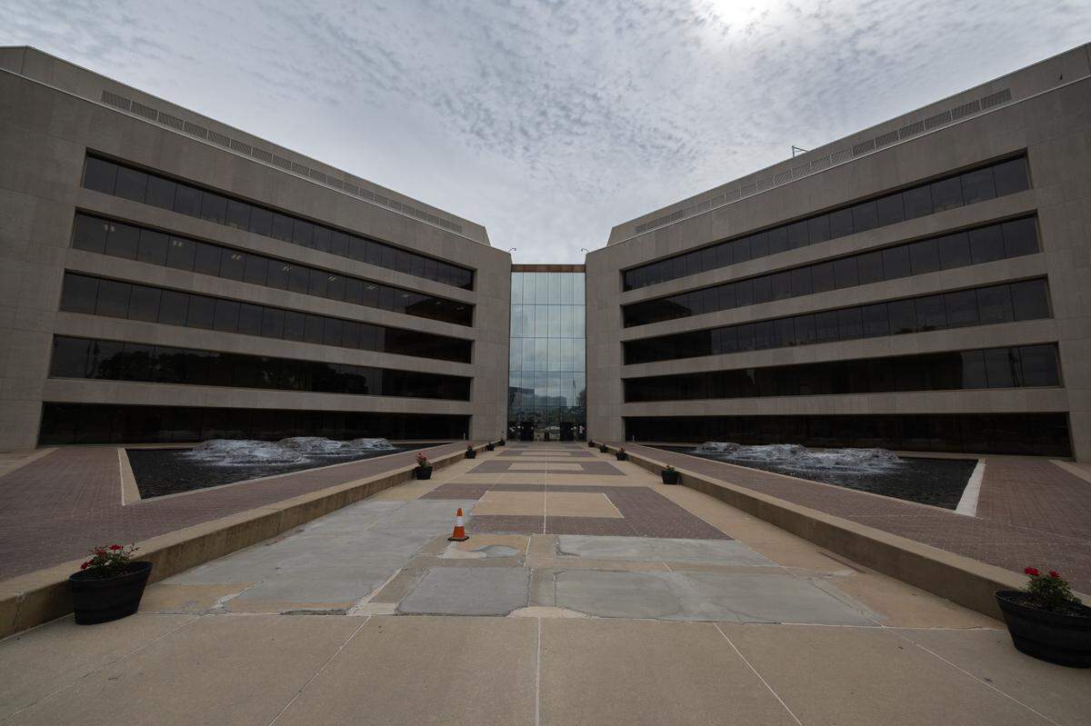 St. Clair County Board meetings generally take place at 7:30 p.m. on the last Monday of each month at the County Courthouse and Administration Building in downtown Belleville, pictured in this 2024 file photo.