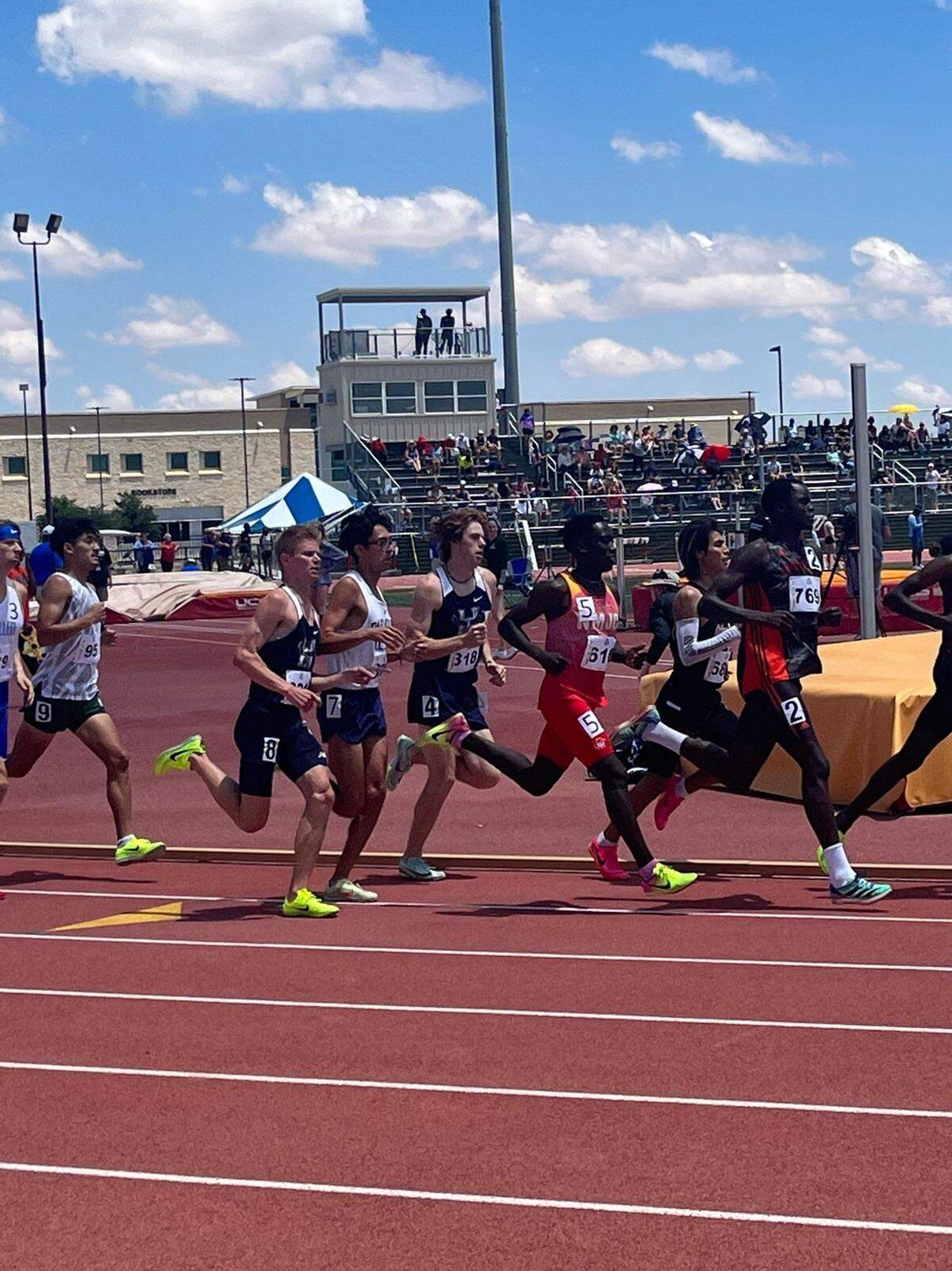 Former Highland High School star Easton Rosen competes at nationals in a track meet meet for Heartland Community College in Hobbs, New Mexico, during his sophomore season in spring of 2023. Late next month, Rosen will begin the second half of his college journey as he heads to the University of Illinois to start classes in his major of organizational and community leadership.