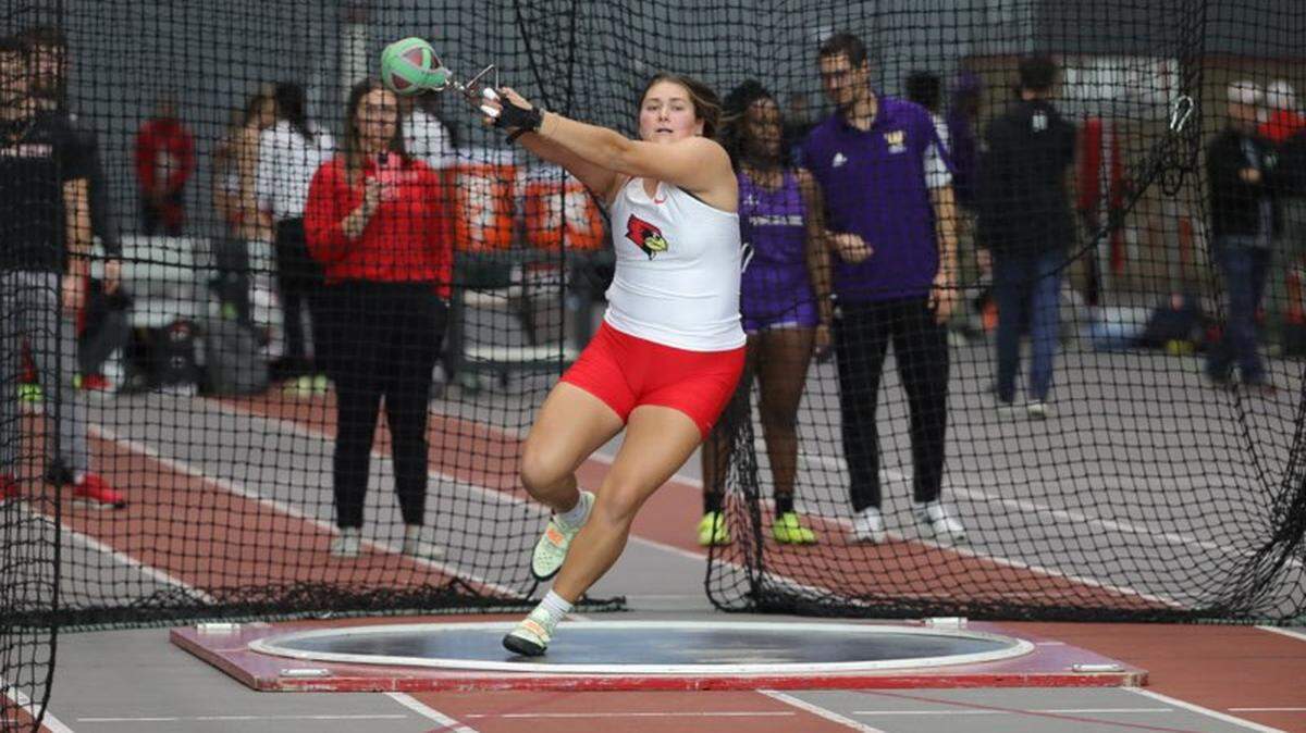 Highland graduate Taylor Kesner competes during a meet as a sophomore for the Illinois State track team. Kesner enjoyed an outstanding campaign and now will take her talents to the University of Wisconsin.