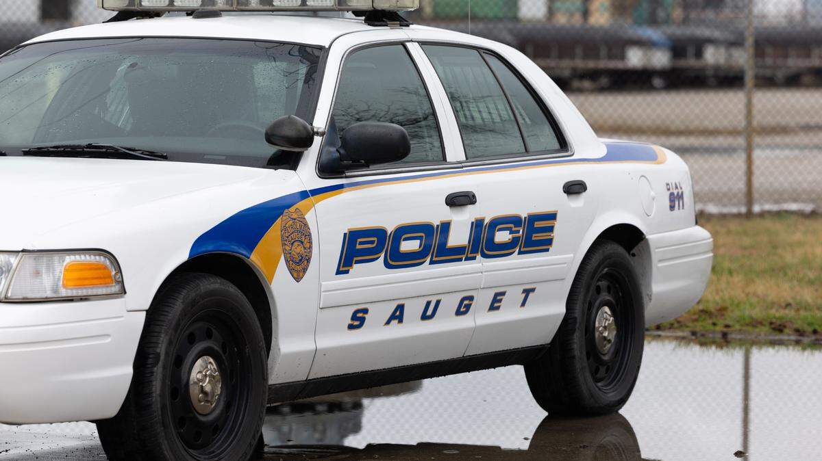 A Sauget, Ill. police car on March 8, 2024.