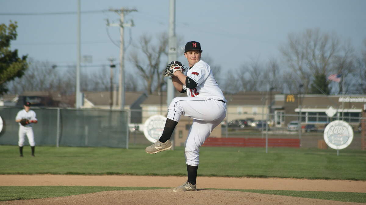 Highland senior Elliott Prott pitched a strong 2 2/3 innings of relief to help the Bulldogs score a 5-4 conference-clinching victory over visiting Triad Wednesday, May 9 at Glik Park.