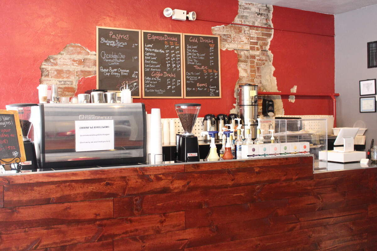 Verona Coffee Co. in downtown Collinsville serves a variety of hot and cold drinks made with Kaldi's coffee from St. Louis, as well as Firepot nomadic teas and housemade pastries.