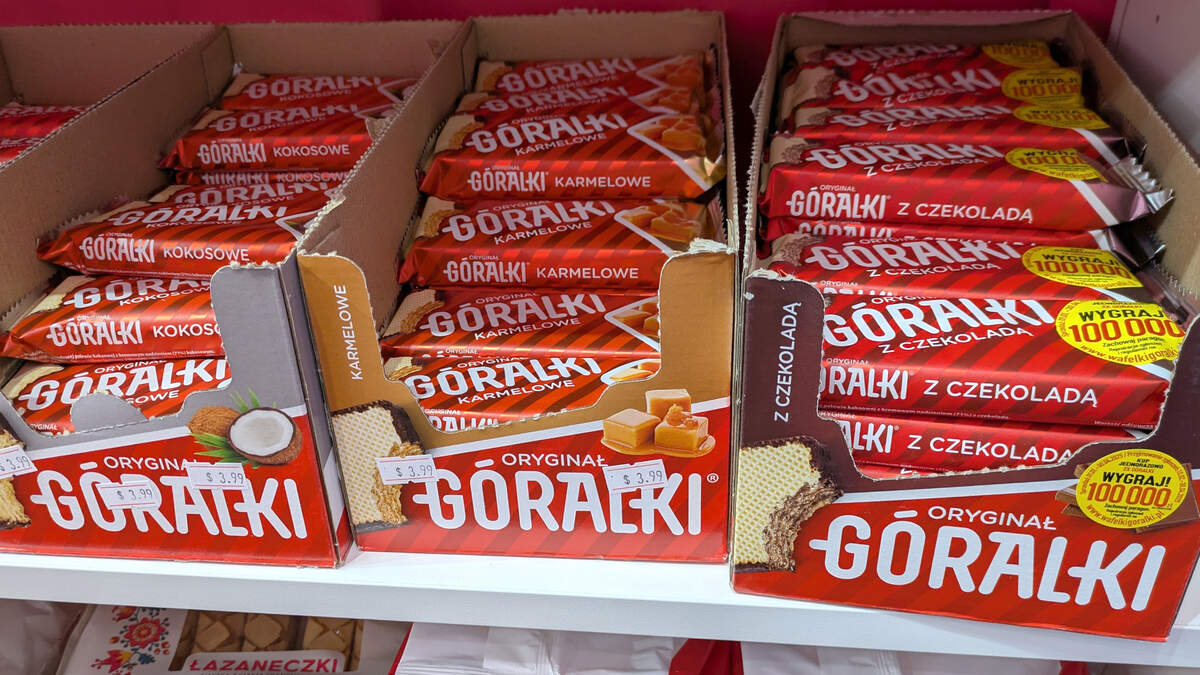 Goralki candies are one of many European brands available at Exotic Snack Guys.