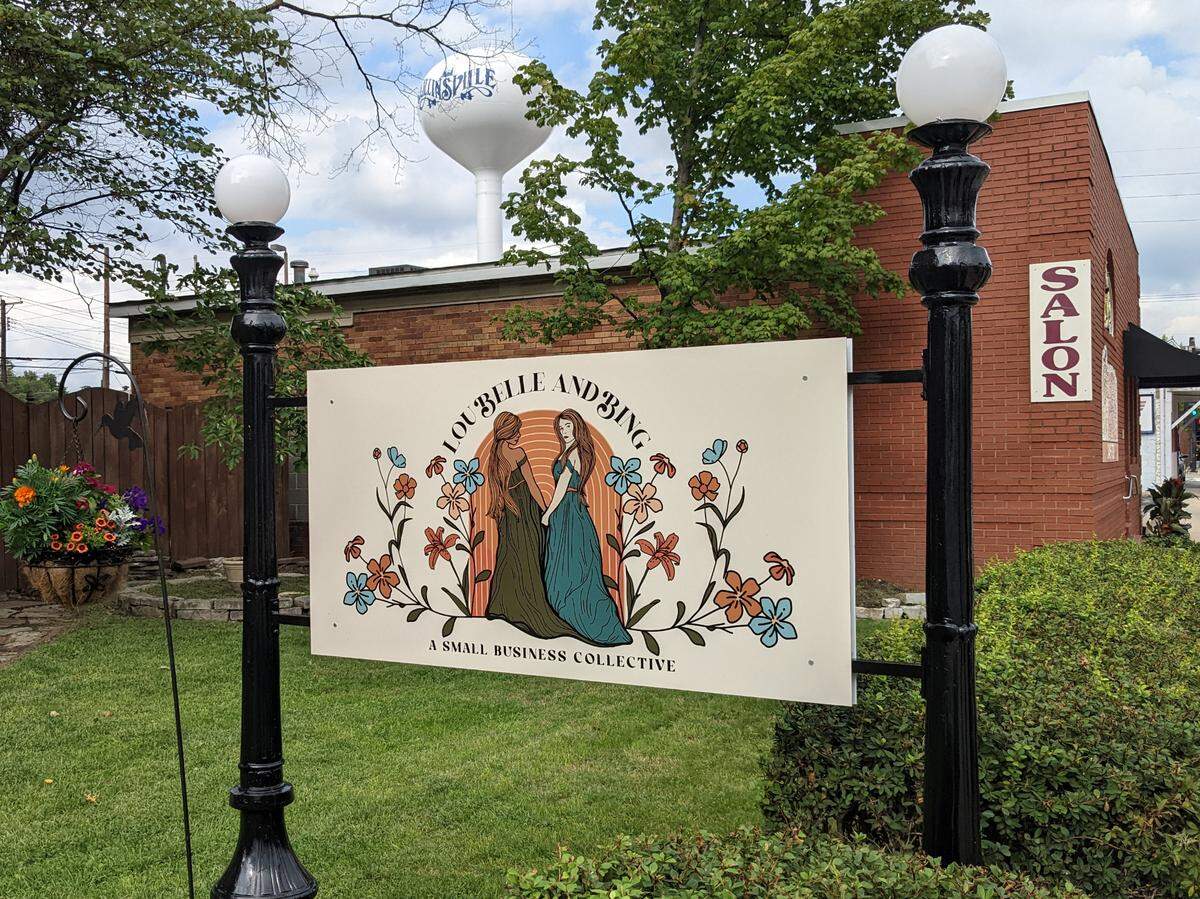 Lou Belle and Bing sign at 317 W. Main St. in Collinsville