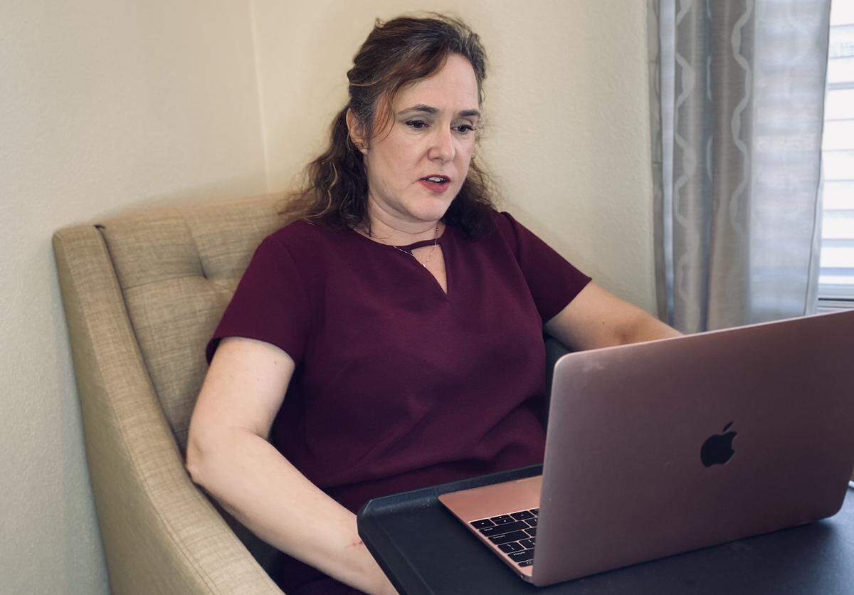 Nancy Friesen, a clinical psychologist in Belleville, is able to offer therapy sessions via computer, thanks to software designed for mental-health professionals.