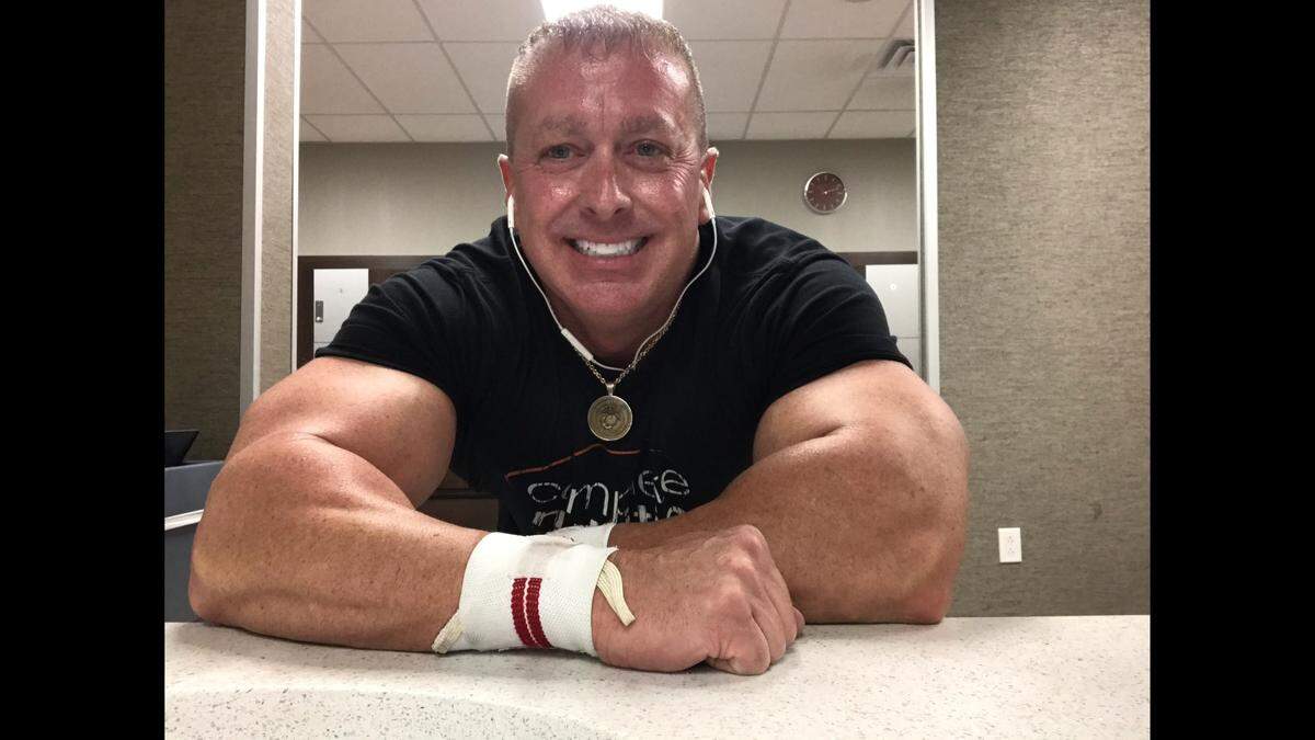 Joseph “Joe” Dunn at a gym. He was fatally struck by a vehicle on Interstate 270 in 2021.