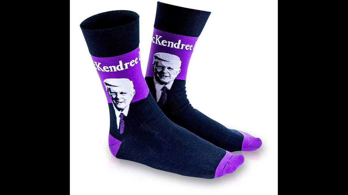 People who donate $26 or more to McKendree University this semester will receive a pair of “Dr. Dennis socks” to celebrate nearly 26 years of service by retiring President James Dennis.