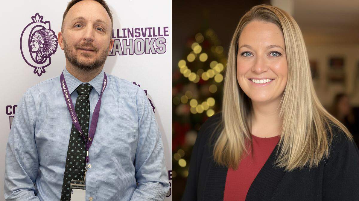 Kevin Robinson, who is currently Collinsville Community Unit School District 10's human resources director, will be the assistant superintendent of human resources next school year. Tara Glynn, the district's current special education supervisor and principal of Hollywood Heights School, will be the director of student services.