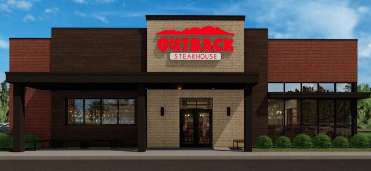 An Outback Steakhouse under construction at 1102 Central Park Drive, near the Drury Inn, is expected to open in late fall or early winter.