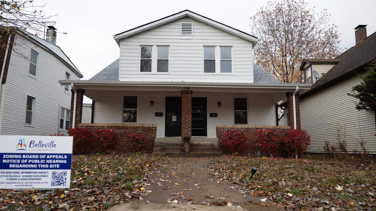 This duplex at 114 N. Missouri Ave. sat vacant for several years after it was damaged by fire. A new owner is seeking a variance to rent the two units, despite the neighborhood being zoned single-family residence.