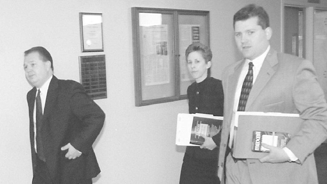 Jon Allard Jr., left, served as a prosecutor in the St. Clair County State’s Attorney’s Office for 18 years.