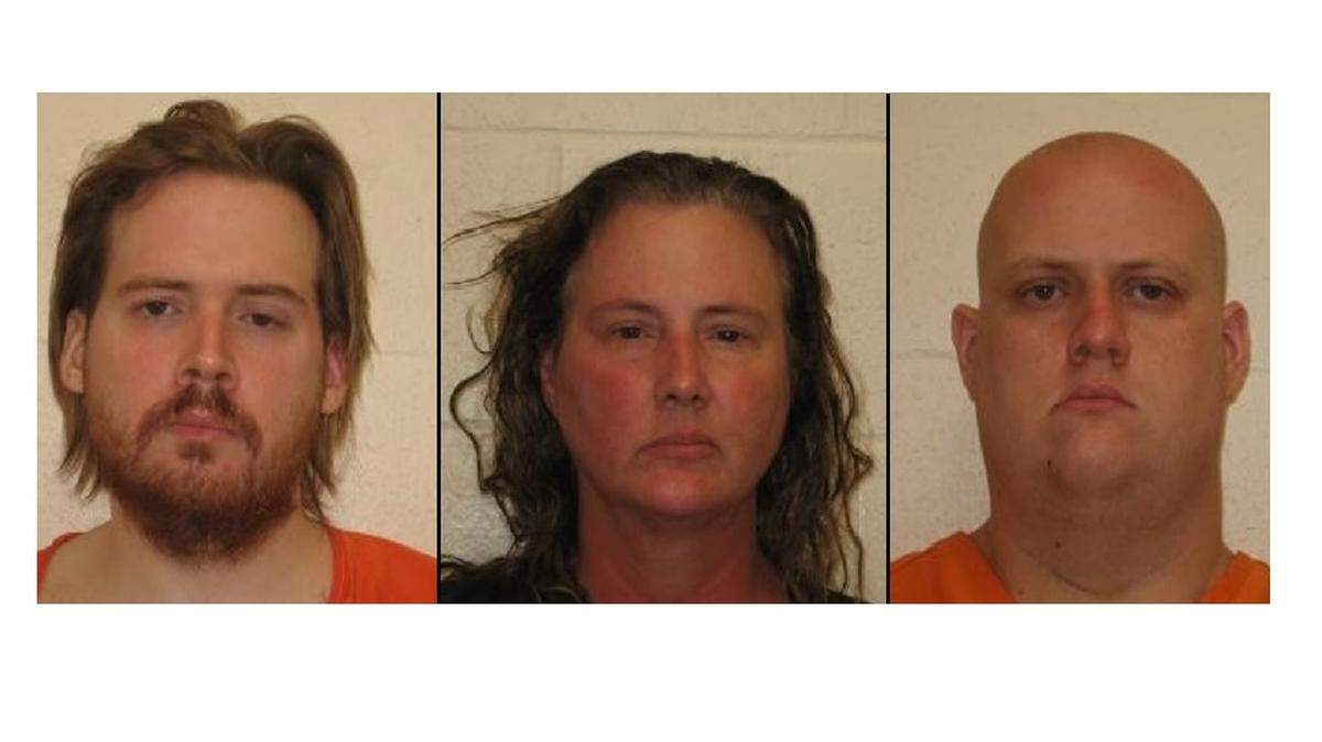 Sean Casler (left), Trudie Casler (center) and Matthew Casler (right)