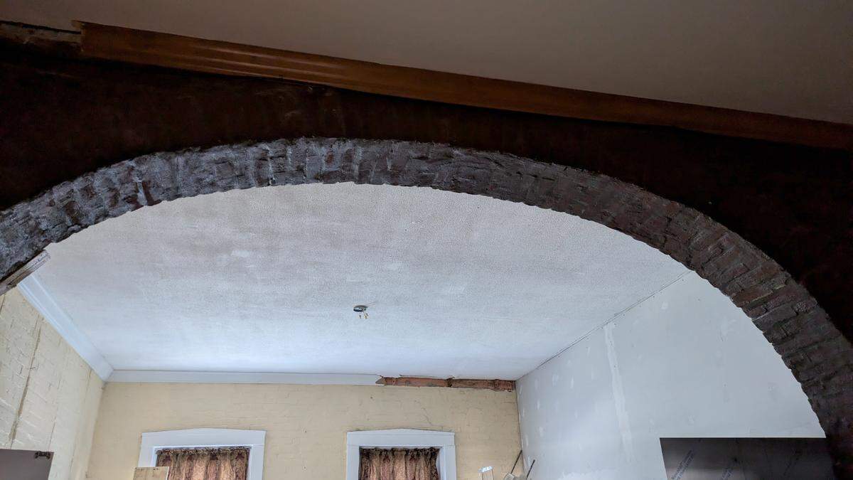 An original brick arch adds to the character of the historic building at 1112 W. Main St. in Belleville.