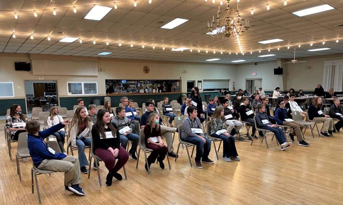 The Knights of Columbus, Highland Council 1580, held its 40th Annual Spelling Bee Championship at their facilities on Illinois 143 in Highland on Saturday, Feb. 6. Overall, students from six area schools participated in the event, including St. Paul Catholic School (Highland), Highland Elementary School, Highland Middle School, Grantfork Elementary School, St. Rose Elementary School (Breese) and Pocahontas Elementary School.