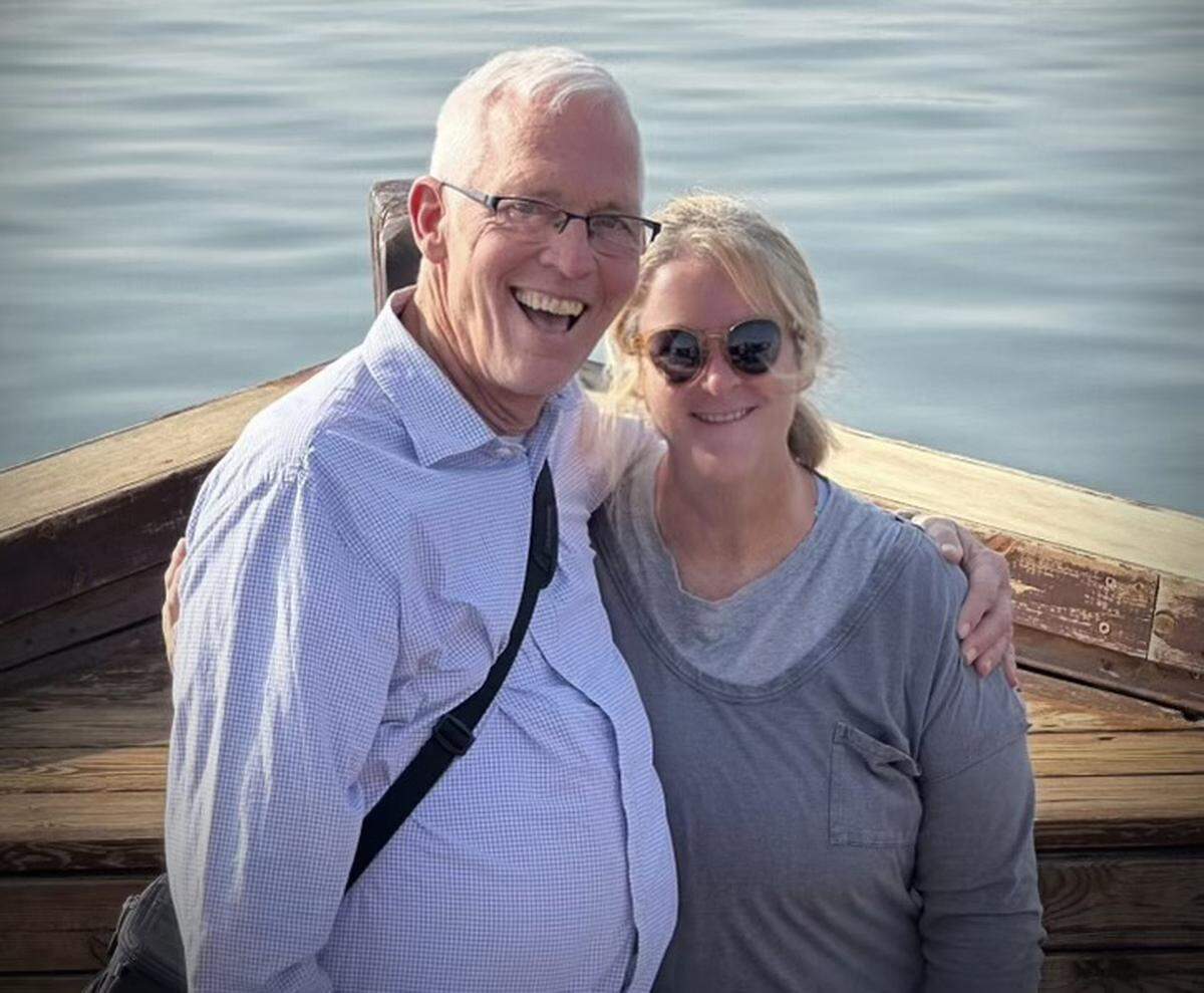 Patty and Scott Swanson, shown here on the Sea of Galilee last October