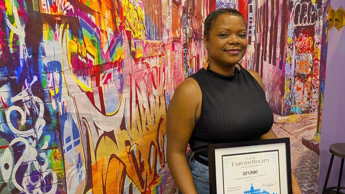 Stephanie Williams, owner of Let's Paint, 6540 N. Illinois St., Suite 102, Fairview Heights