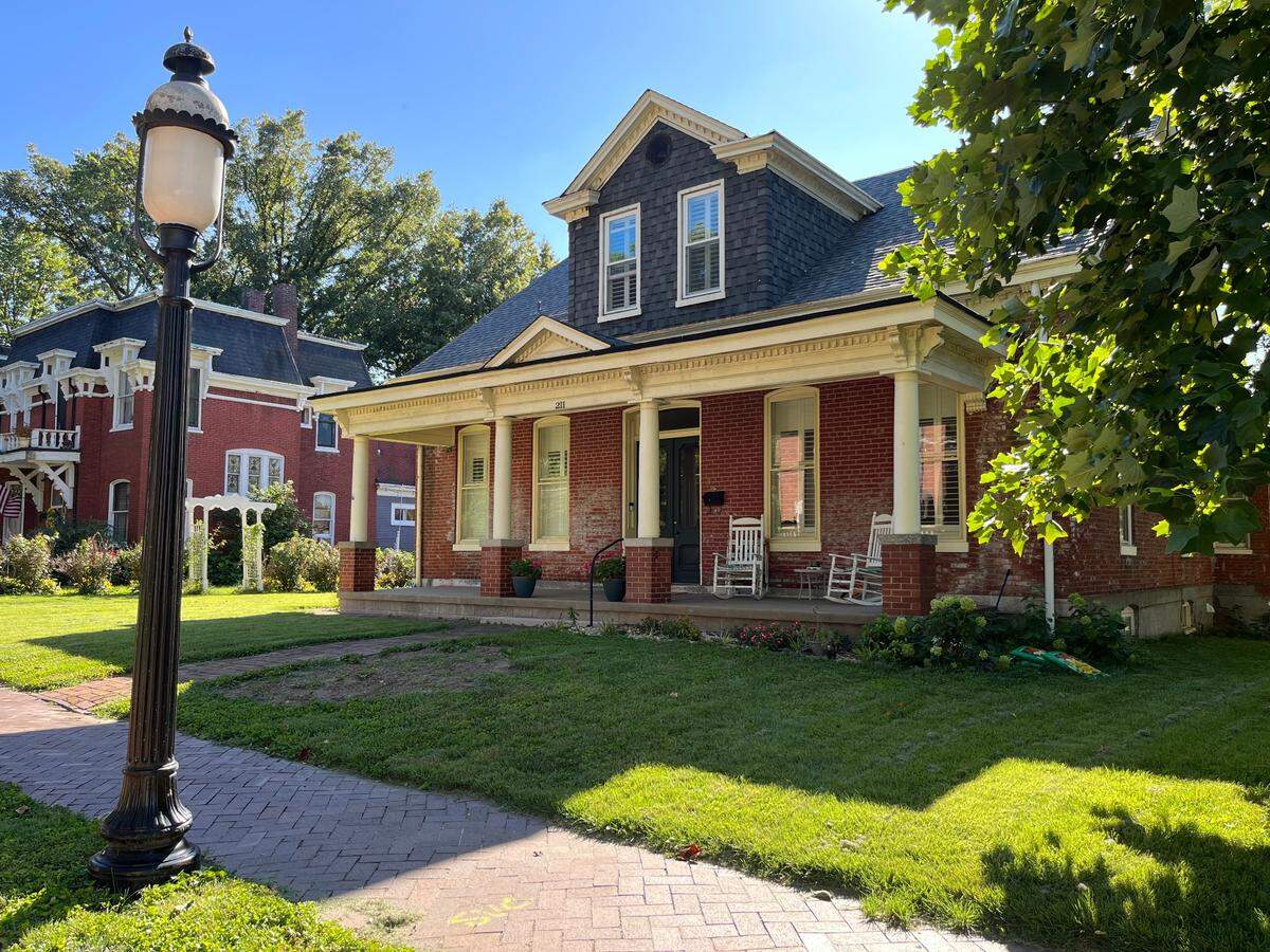 Christian Knebelkamp built the two-story brick home at 211 Abend St. in Belleville in the 1870s. It was later converted into three apartments and now is occupied by his great-great-granddaughter, Barb Swantner.