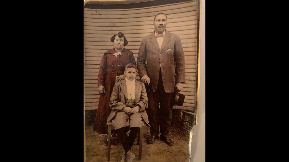 Joseph Preston, Sr (middle) was born in 1907 in Greenville, Texas, to Summers Preston (left) and Ada Gee (right). The family later moved to East St. Louis where Joseph founded Preston Construction.